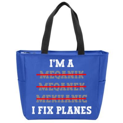 Aircraft Mechanic I Fix Planes Airplane Mechanic Gift Zip Tote Bag