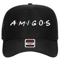 Amigos Spanish Logo High Crown Mesh Back Trucker Hat