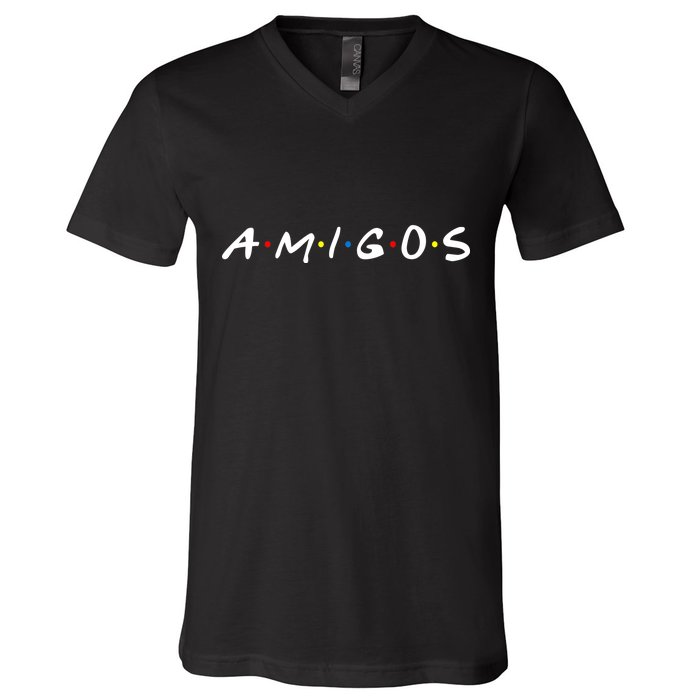 Amigos Spanish Logo V-Neck T-Shirt