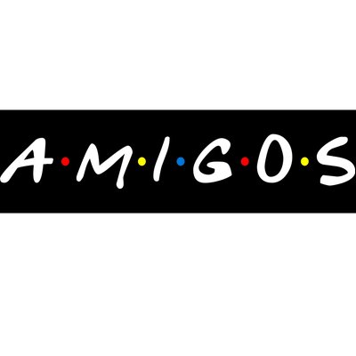 Amigos Spanish Logo Bumper Sticker