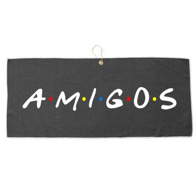 Amigos Spanish Logo Large Microfiber Waffle Golf Towel