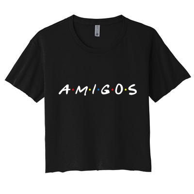 Amigos Spanish Logo Women's Crop Top Tee