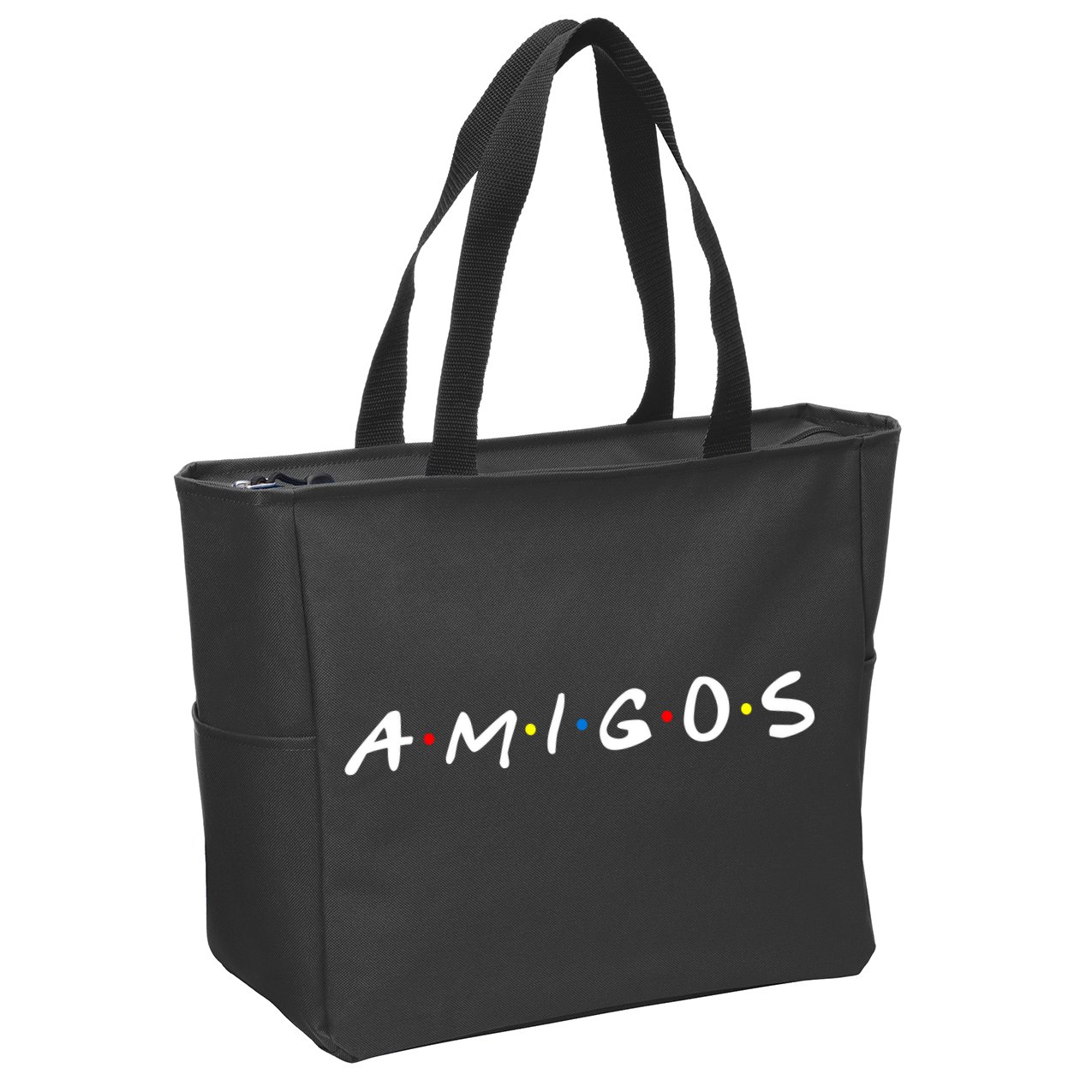 Amigos Spanish Logo Zip Tote Bag