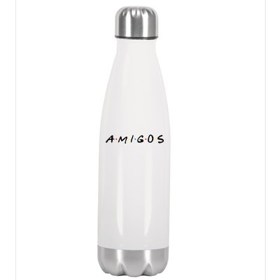 Amigos Spanish Logo Stainless Steel Insulated Water Bottle