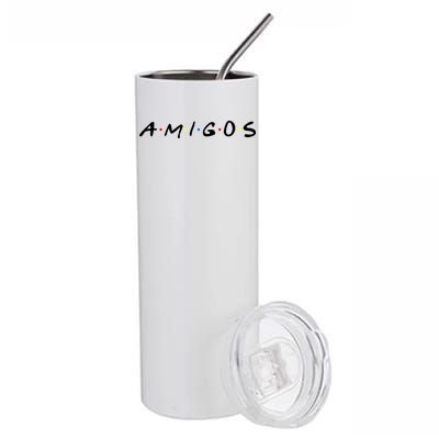 Amigos Spanish Logo Stainless Steel Tumbler