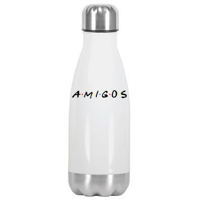 Amigos Spanish Logo Stainless Steel Insulated Water Bottle