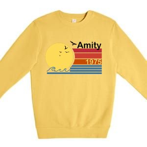 Amity 1975 Retro Premium Crewneck Sweatshirt