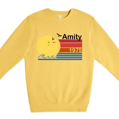 Amity 1975 Retro Premium Crewneck Sweatshirt