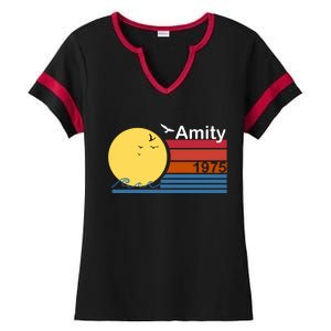 Amity 1975 Retro Ladies Halftime Notch Neck Tee