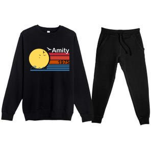 Amity 1975 Retro Premium Crewneck Sweatsuit Set