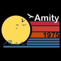 Amity 1975 Retro Cropped Pullover Crew