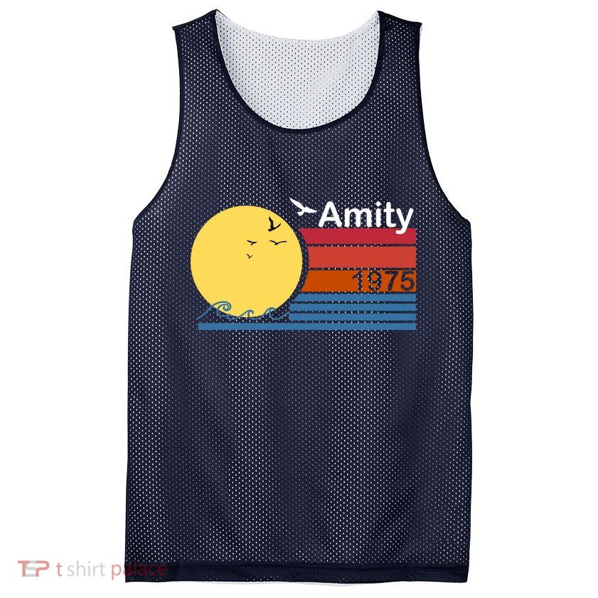 Amity 1975 Retro Mesh Reversible Basketball Jersey Tank