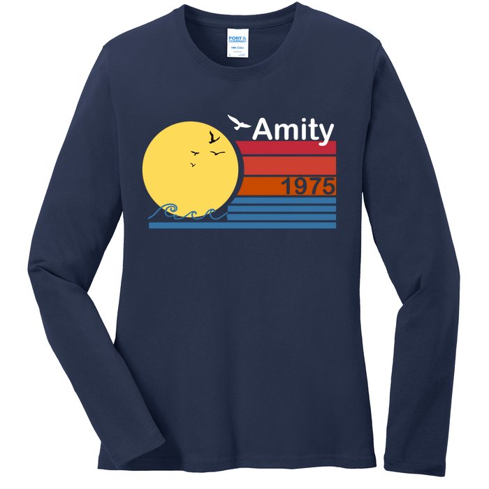 Amity 1975 Retro Ladies Long Sleeve Shirt