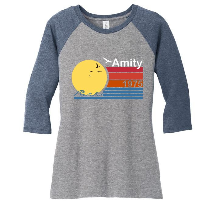 Amity 1975 Retro Women's Tri-Blend 3/4-Sleeve Raglan Shirt