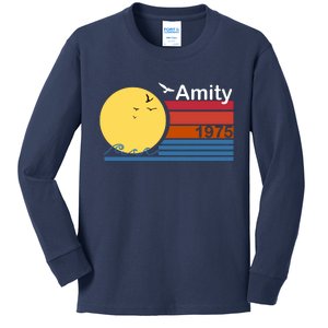 Amity 1975 Retro Kids Long Sleeve Shirt