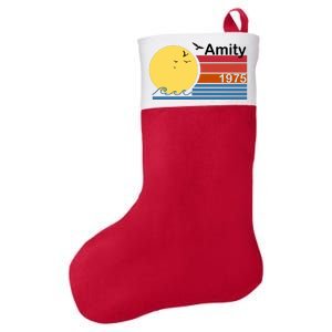 Amity 1975 Retro Felt Holiday Christmas Stocking