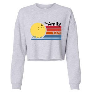 Amity 1975 Retro Cropped Pullover Crew