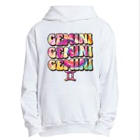 Astrology May June birthday Zodiac sign retro tie die Gemini Urban Pullover Hoodie