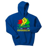 African Melanin Juneteenth Is My Independence Black History Gift Kids Hoodie