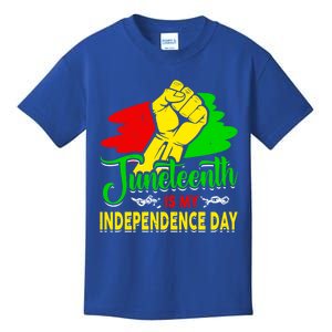 African Melanin Juneteenth Is My Independence Black History Gift Kids T-Shirt