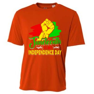 African Melanin Juneteenth Is My Independence Black History Cute Gift Cooling Performance Crew T-Shirt