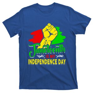 African Melanin Juneteenth Is My Independence Black History Cute Gift T-Shirt