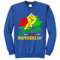 African Melanin Juneteenth Is My Independence Black History Cute Gift Tall Sweatshirt