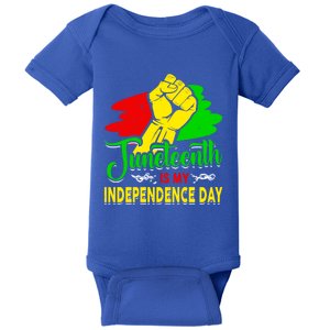 African Melanin Juneteenth Is My Independence Black History Cute Gift Baby Bodysuit