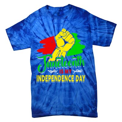 African Melanin Juneteenth Is My Independence Black History Cute Gift Tie-Dye T-Shirt