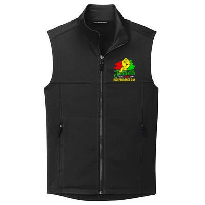 African Melanin Juneteenth Is My Independence Black History Cute Gift Collective Smooth Fleece Vest