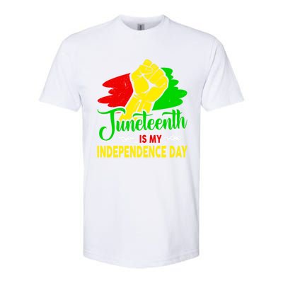 African Melanin Juneteenth Is My Independence Black History Cute Gift Softstyle CVC T-Shirt