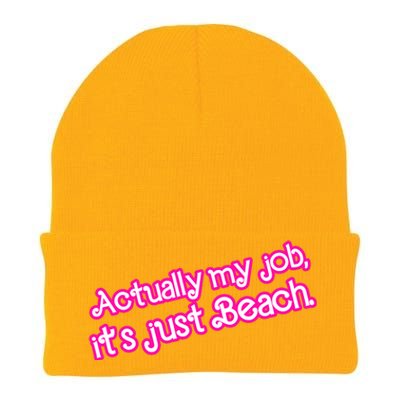 Actually My Job Its Just Beach Knit Cap Winter Beanie