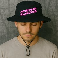 Actually My Job Its Just Beach Bucket Hat
