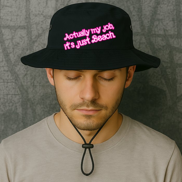 Actually My Job Its Just Beach Bucket Hat