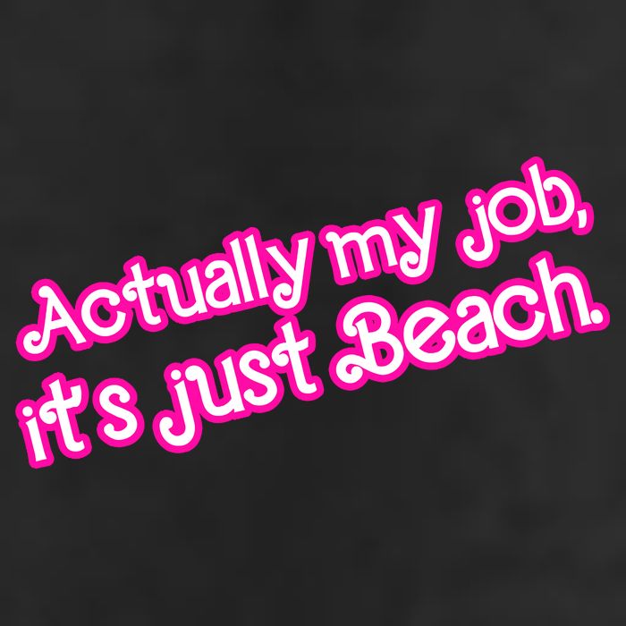 Actually My Job Its Just Beach Golf Towel