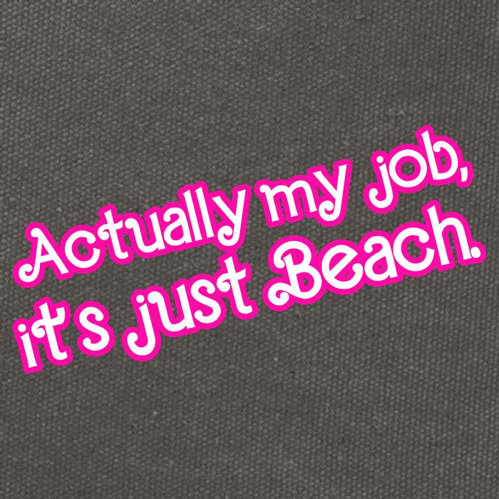 Actually My Job Its Just Beach Cotton Canvas Backpack