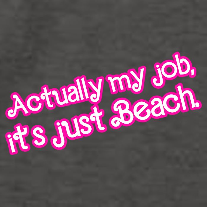 Actually My Job Its Just Beach Vector Backpack