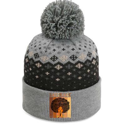 Afro Melanin Juneteenth Black History Black Magic Gift The Baniff Cuffed Pom Beanie