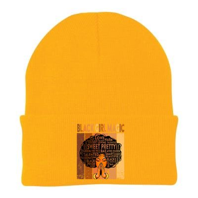 Afro Melanin Juneteenth Black History Black Magic Gift Knit Cap Winter Beanie