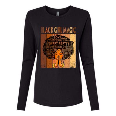 Afro Melanin Juneteenth Black History Black Magic Gift Womens Cotton Relaxed Long Sleeve T-Shirt