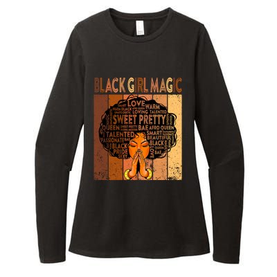 Afro Melanin Juneteenth Black History Black Magic Gift Womens CVC Long Sleeve Shirt