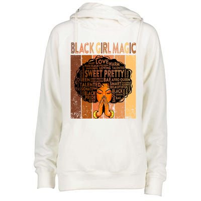 Afro Melanin Juneteenth Black History Black Magic Gift Womens Funnel Neck Pullover Hood