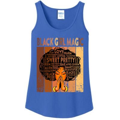 Afro Melanin Juneteenth Black History Black Magic Gift Ladies Essential Tank