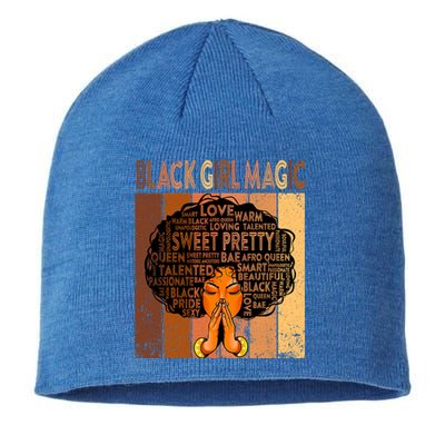 Afro Melanin Juneteenth Black History Black Magic Gift Sustainable Beanie