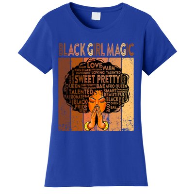 Afro Melanin Juneteenth Black History Black Magic Gift Women's T-Shirt