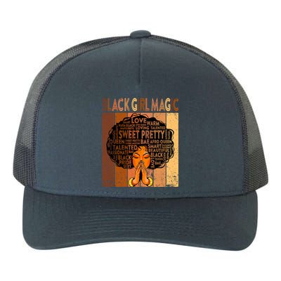 Afro Melanin Juneteenth Black History Black Magic Gift Yupoong Adult 5-Panel Trucker Hat