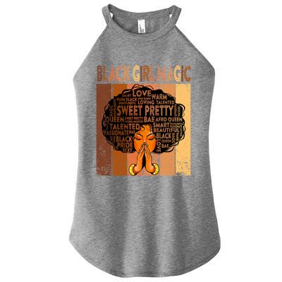 Afro Melanin Juneteenth Black History Black Magic Gift Women's Perfect Tri Rocker Tank