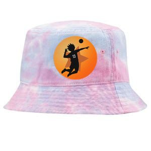 Anime Merch Japanese Number 13 Star Anime Volleyball Tie-Dyed Bucket Hat