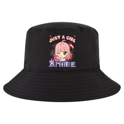 Anime Merch Just A Girl Who Loves Anime Anime Girl Manga Cool Comfort Performance Bucket Hat