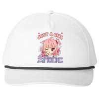 Anime Merch Just A Girl Who Loves Anime Anime Girl Manga Snapback Five-Panel Rope Hat